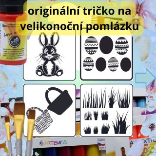 🖌️ Velikonoční tvoření 🎨Kreativita nemá hranice. S našimi barvami na textil, které se v pračce neztratí 🌞 snadno přenesete...